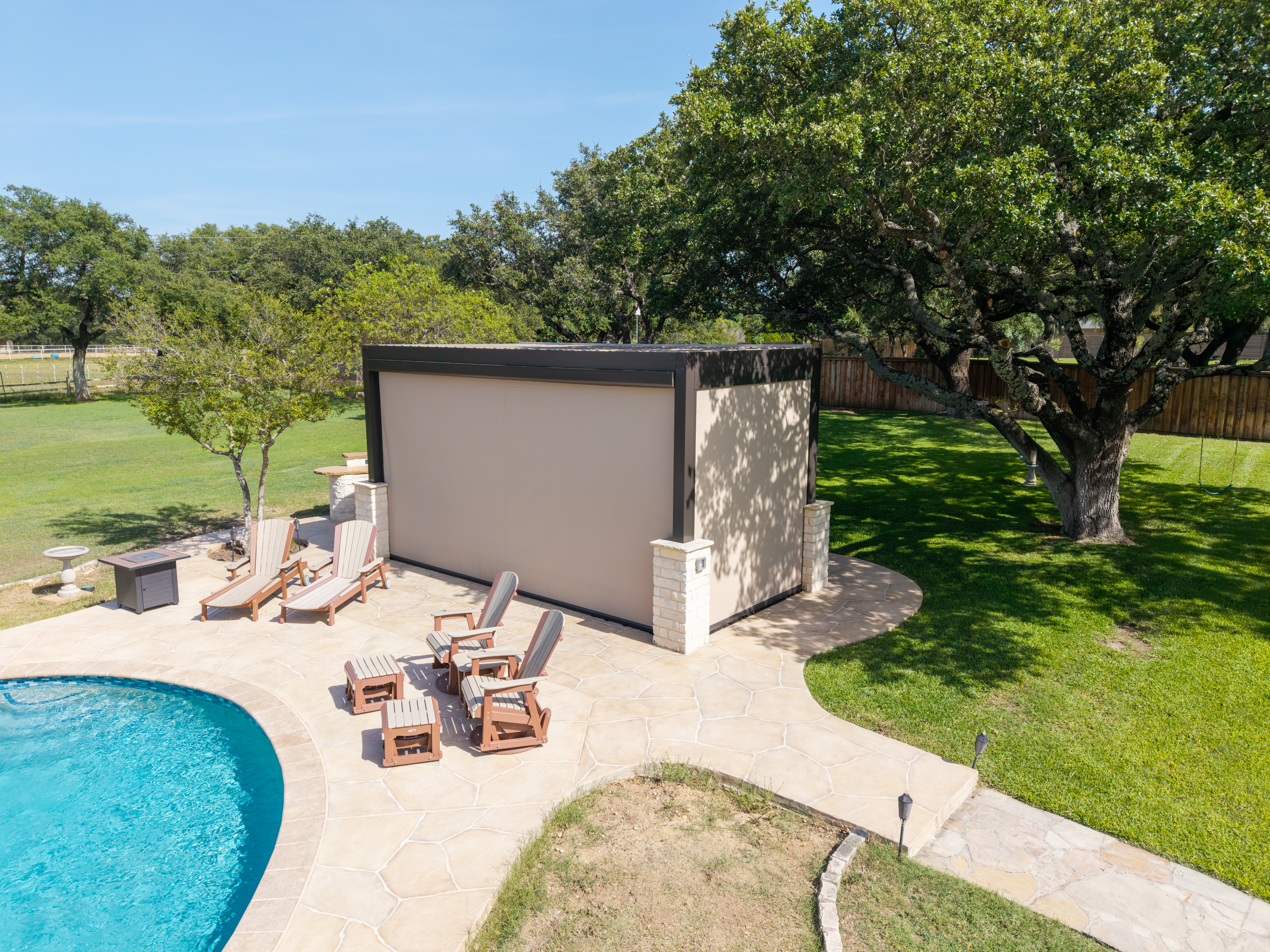 Residential-Screens-Pergola-Enclosure-Pool-Aerial-View-2